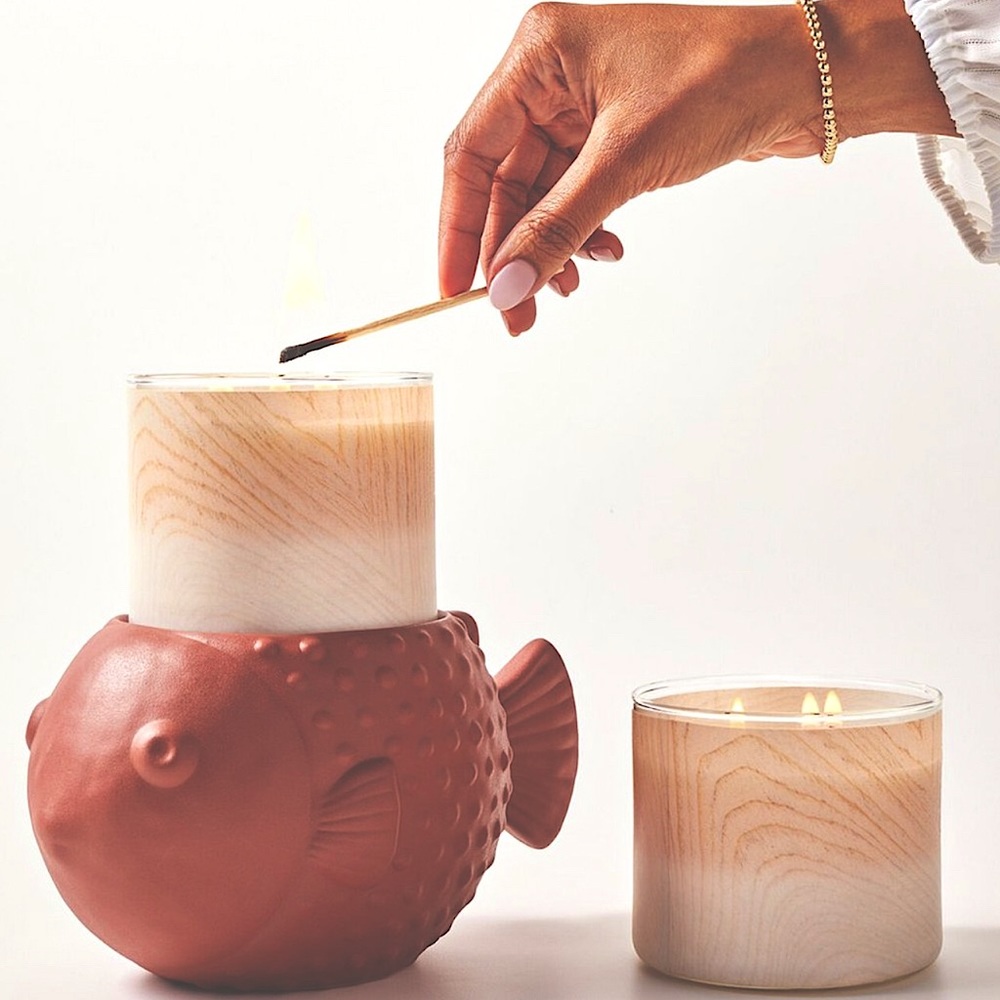 Bath & Body Works Puffer Fish Candle Holder